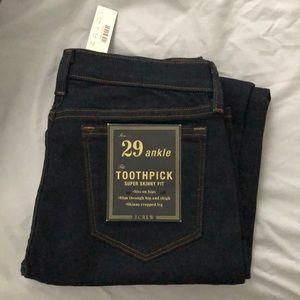 J.Crew Super Skinny Ankle Jeans (size 29)